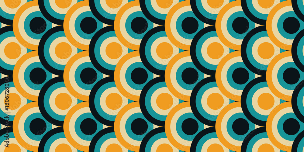 Poster abstract circle pattern background, geometric circle pattern background