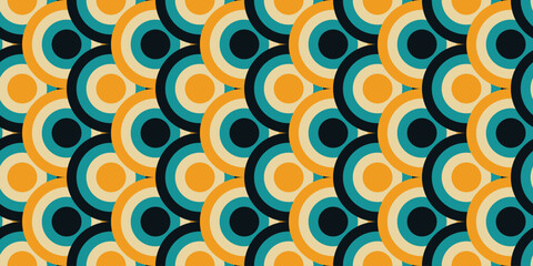 Naklejka premium Abstract circle pattern background, geometric circle pattern background