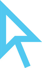 Arrow flat web icon concept