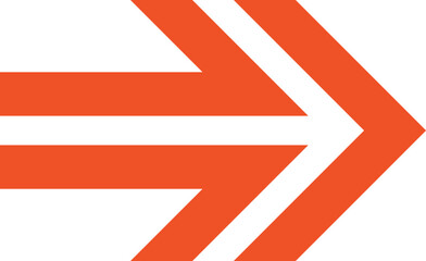 Arrow flat web icon concept