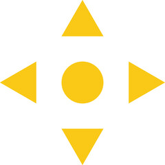 Arrow flat web icon concept