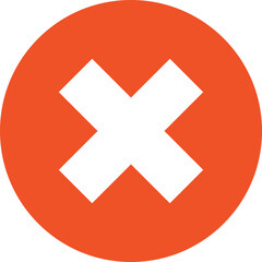 Obraz premium close flat web icon concept