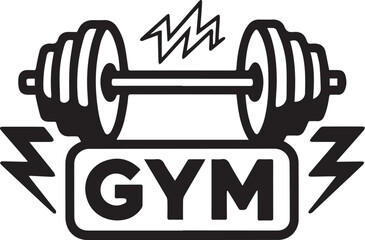 vector illustration of a dumbbell