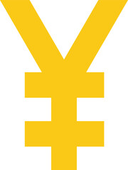 yen currency symbol flat web icon concept