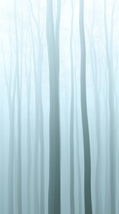 Minimalist trunk forest illustration with soft pastel tones