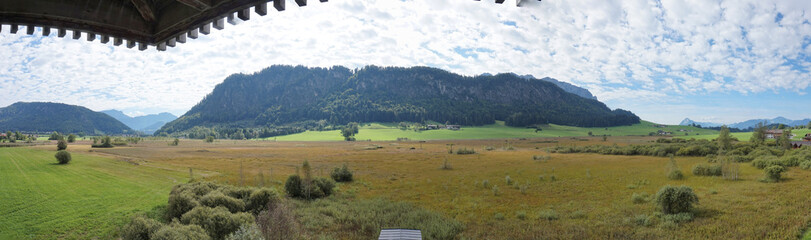 Fototapeta premium Moorlandschaft Schwemm in Walchsee in Nordtirol