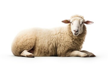 Fototapeta premium Sleeping sheep livestock animal mammal.