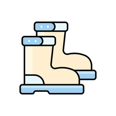 Rubber Boots Vector icon