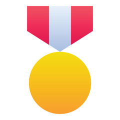 Gradient color icon, illustration for Award, medal, badge.