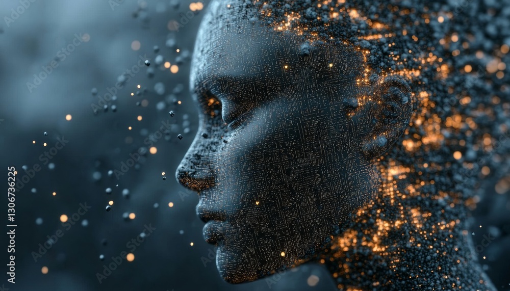 Aufkleber artificial intelligence, deep learning, and neural network. digital technology concept.