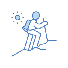 Climbing Vector icon