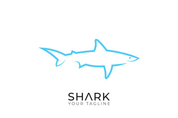 shark isolated on white background