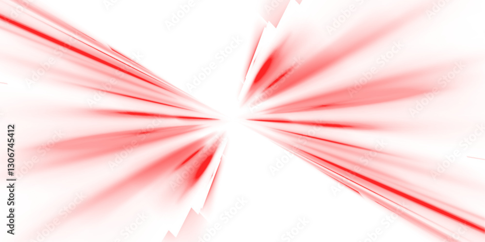 Wall mural png neon rays vector abstract background. red futuristic technological style with glowing speed line