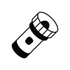 Flashlight Vector icon
