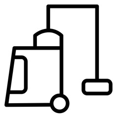 Washing Vacuum Cleaner Line Icon