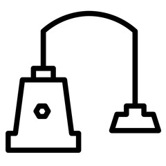 Washing Vacuum Cleaner Line Icon