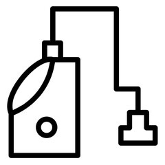 Washing Vacuum Cleaner Line Icon
