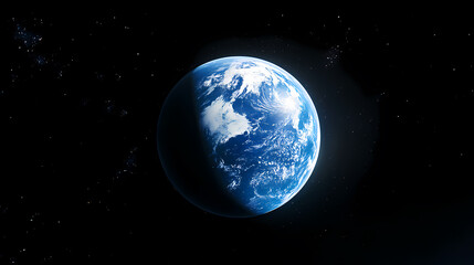 Fototapeta premium Earth from Space – Calm and Mysterious View