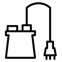 Obraz premium Washing Vacuum Cleaner Line Icon