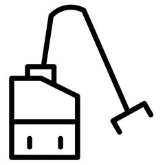 Washing Vacuum Cleaner Line Icon