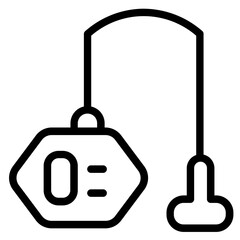 Washing Vacuum Cleaner Line Icon