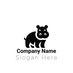 Hippo Logo Icon Design, Vector, Illustration