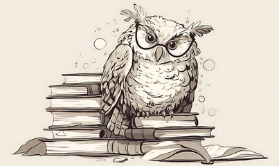 Fototapeta premium Creative Doodle Illustrations of Education and Learning Concepts.