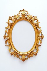 Gold Renaissanceframe photo vintage oval.