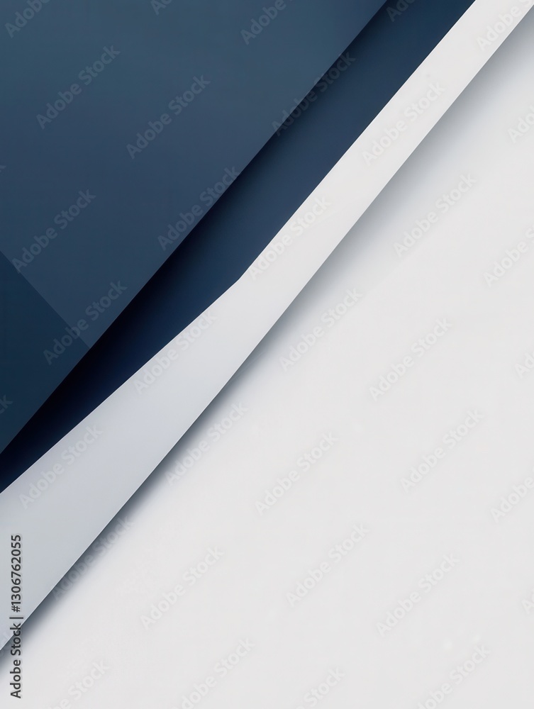 Poster Modern minimalist background with geometric lines in subtle gray and navy blue for design projects Generative AI