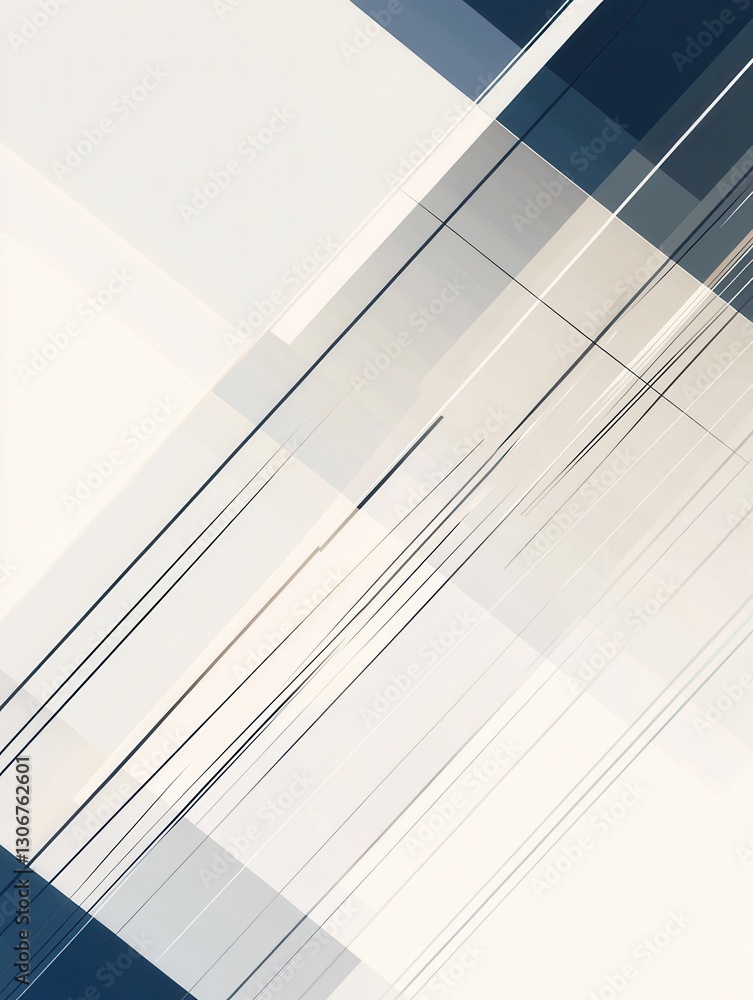 Poster modern minimalist design featuring geometric lines for stability and contemporary governance generat