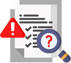 Identification Icon in Flat Color Style. Simple Vector Design. Simple Vector Flat Icon