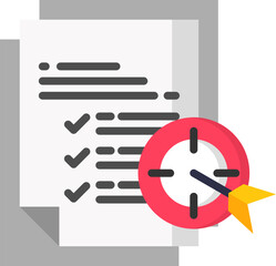 Objectives Icon in Flat Color Style. Simple Vector Design. Simple Vector Flat Icon