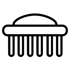 Clean Brush Tool Line Icon