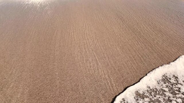 Sea wave video clip.  Ocean vawe 4k video. Travel coast vacation beach video.