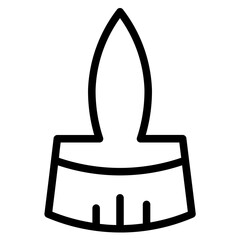 Paints Brush Tool Line Icon