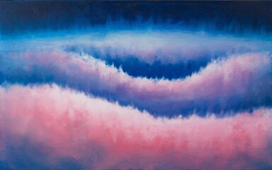 Cosmic cloudscape, twilight hues
