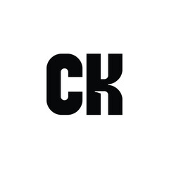 CK monogram logo design letter text name symbol monochrome logotype alphabet character simple logo