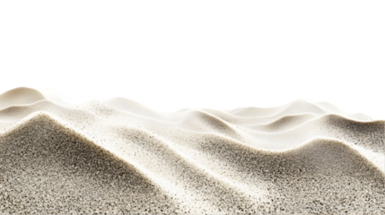 Rolling sand dunes with shadows in a desert landscape