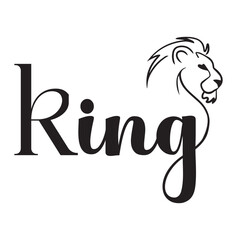 'King' This design aligns with modern trends, making it suitable for both casual and high-end fashion. The simplicity of the line work enhances its versatility.