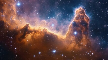 Fototapeta premium Cosmic Nebula Stellar clouds, star birth, space exploration
