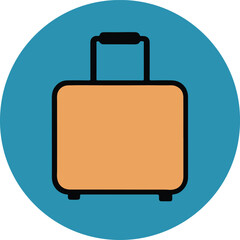 vector suitcase icon luggage icon