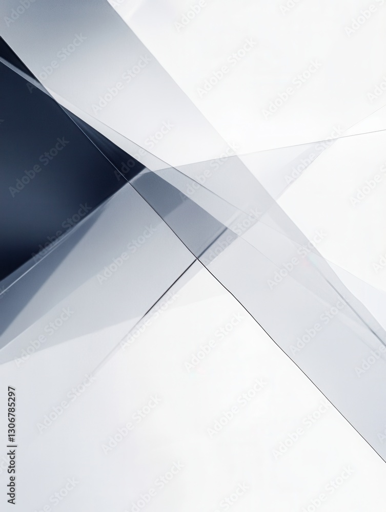 Poster Modern minimalist background with geometric lines representing stability and balance for a professional setting Generative AI