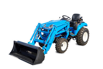 Tractor loader isolated on white