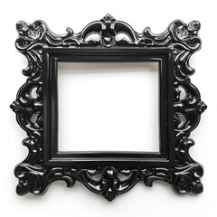 Vintage frame photo cutouts black decorative elegant.