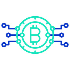 Server outline dual color icon