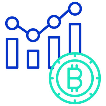 recommend clip art: report bitcoin mining outline dual color icon