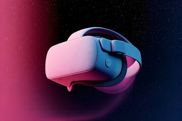 3D virtual reality headset. VR, future, gadgets, technology concept 