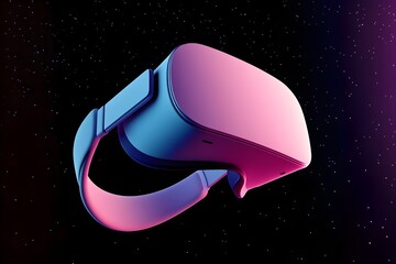 3D virtual reality headset. VR, future, gadgets, technology concept 