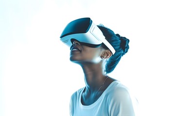 3D virtual reality headset. VR, future, gadgets, technology concept 