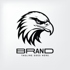 Obraz premium Powerful Eagle Logo Design Template for Branding